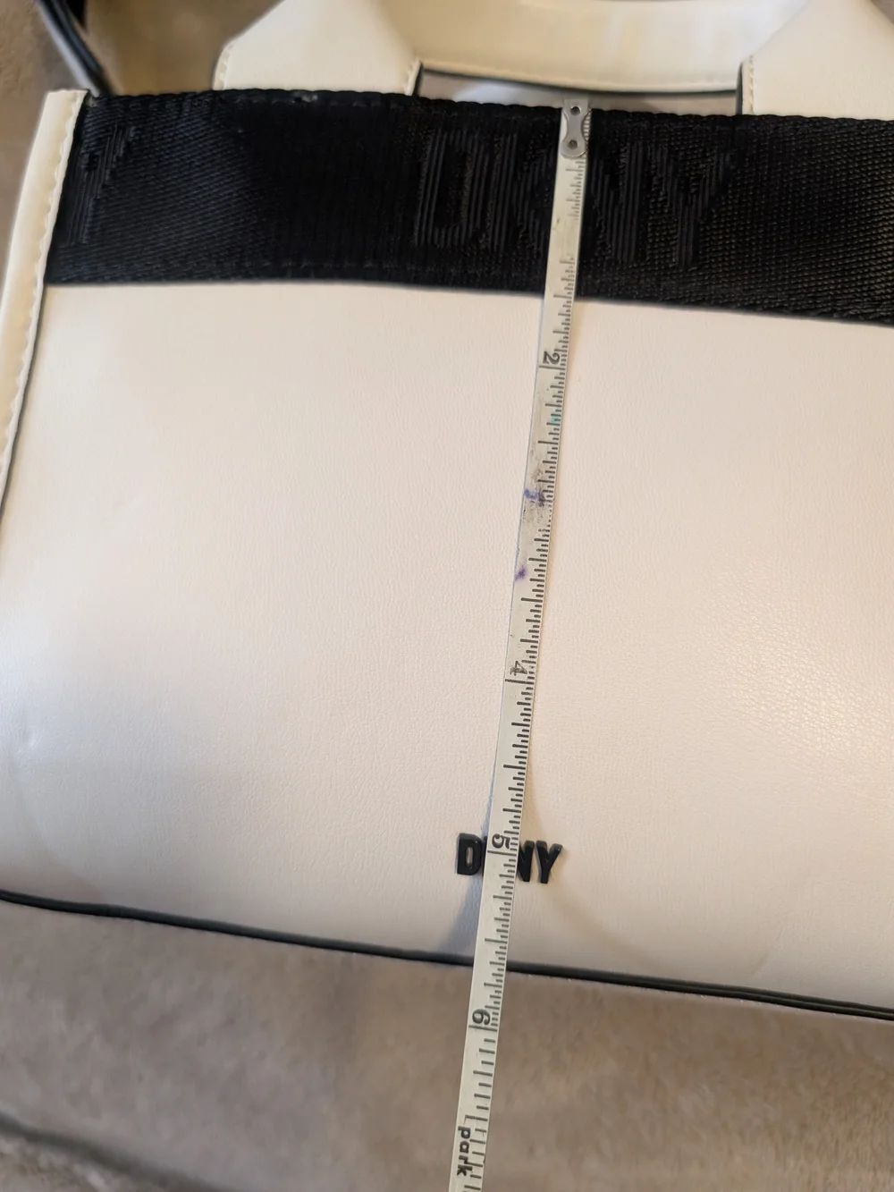 DKNY White Small Tote